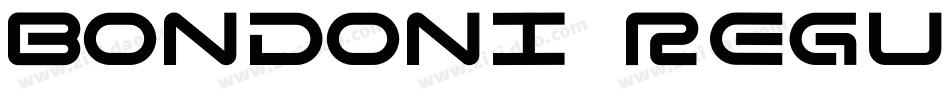BONDONI Regular字体转换